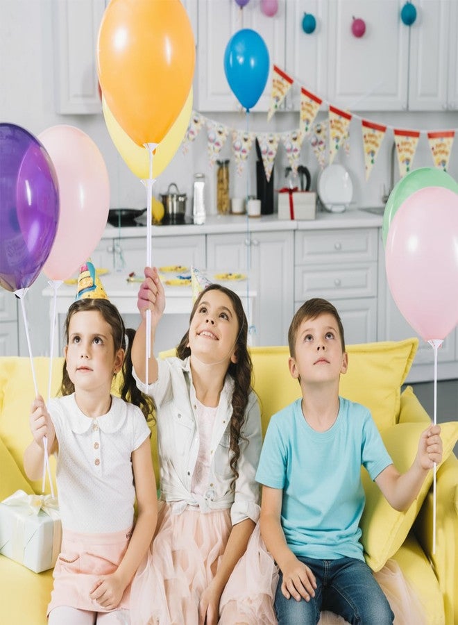 Exircy 20 Pcs Balloon Sticks, Plastic Balloon Holder Sticks With Bases Long Balloons Holder Stick Weights for Tying Balloons Arch Anniversary, Birthday, Parties, Graduation, Wedding Decorations - Image 4